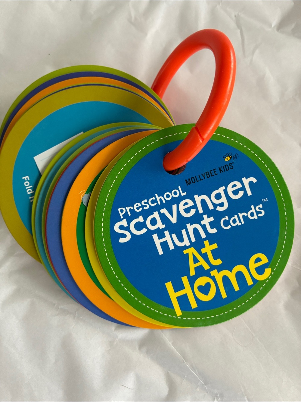 Mollybee Kids Preschool Scavenger Hunt Cards - Blue & Green